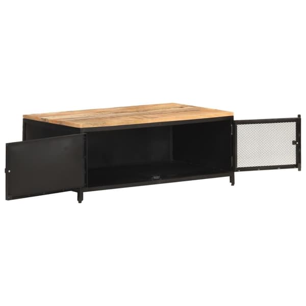 vidaXL sofabord 90x50x37 cm massivt ru mangotræ