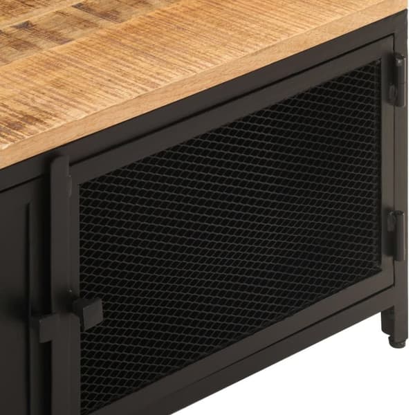 vidaXL sofabord 90x50x37 cm massivt ru mangotræ