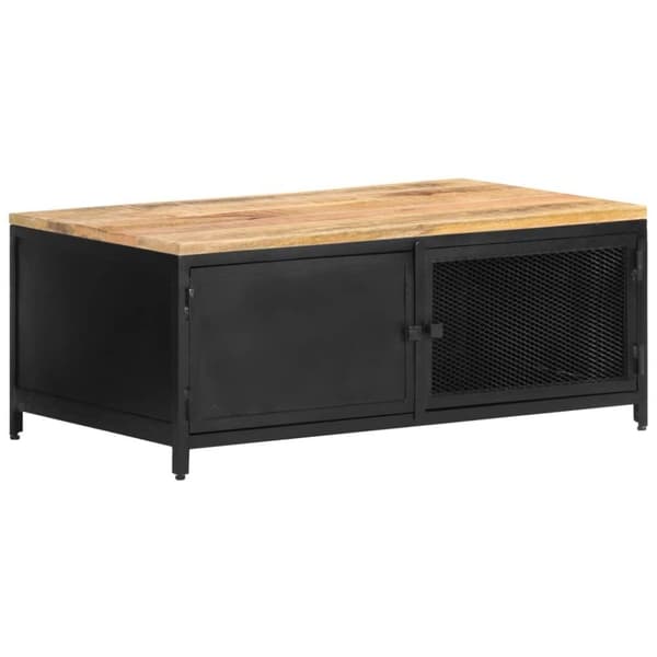 vidaXL sofabord 90x50x37 cm massivt ru mangotræ
