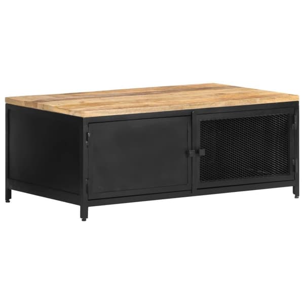 vidaXL sofabord 90x50x37 cm massivt ru mangotræ