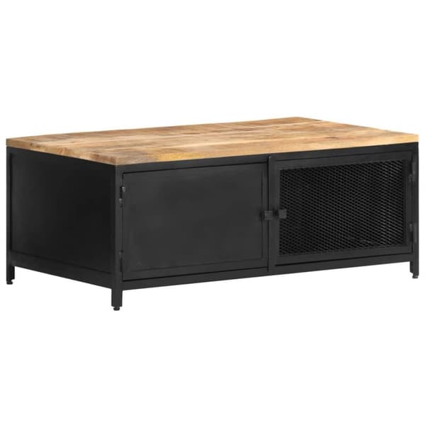 vidaXL sofabord 90x50x37 cm massivt ru mangotræ