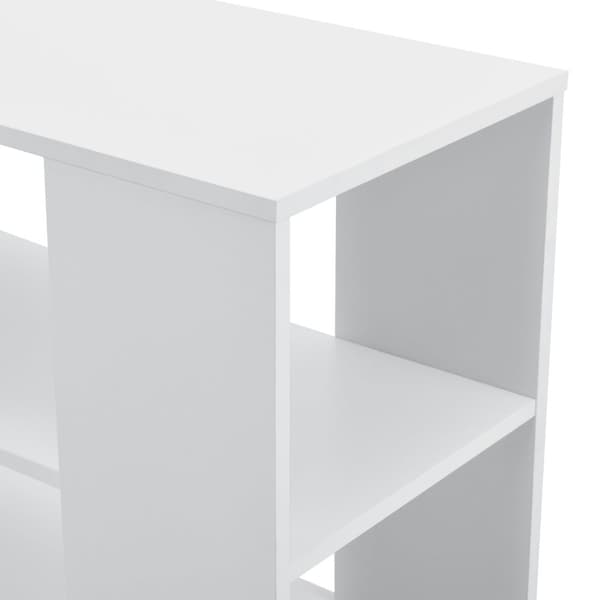 [en.casa] Soffbord Älvdalen med hjul-60x70x35cm-melaminbelagd spånskiva-vit