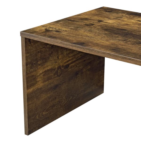 [en.casa] Soffbord Bollnäs med förvaring-90x45x35cm-melaminbelagd spånskiva-ekfärg-svart