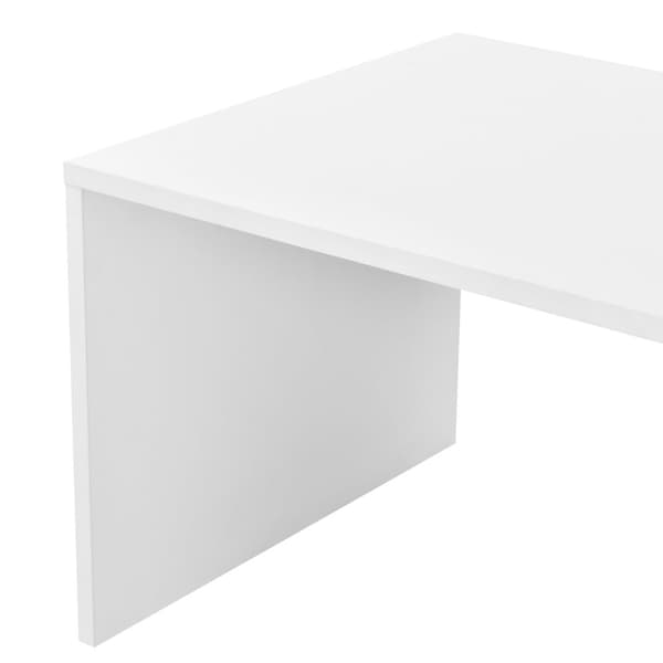 [en.casa] Soffbord Bollnäs med förvaring-90x45x35cm-melaminbelagd spånskiva-vit-svart