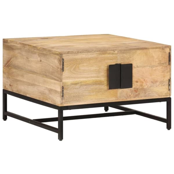 vidaXL sofabord 67x67x45 cm massivt mangotræ