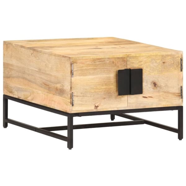 vidaXL sofabord 67x67x45 cm massivt mangotræ
