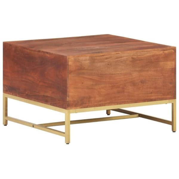 vidaXL sofabord 67x67x45 cm massivt akacietræ honningbrun