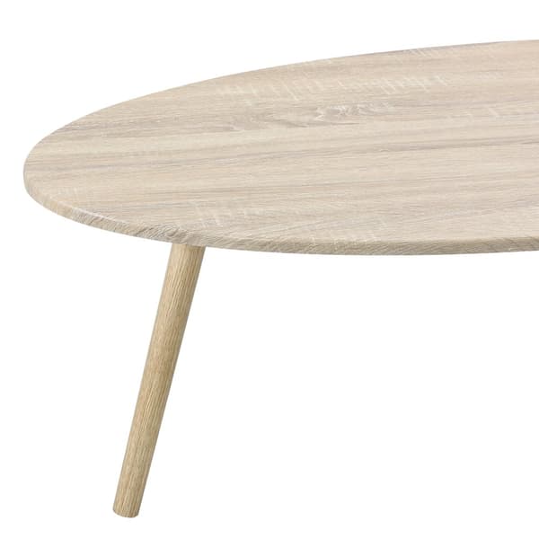 [en.casa]® Soffbord Viborg-109,5x59,5x39,5cm-solitt trä-MDF-PVC-beläggning-ekfärg-träimitation