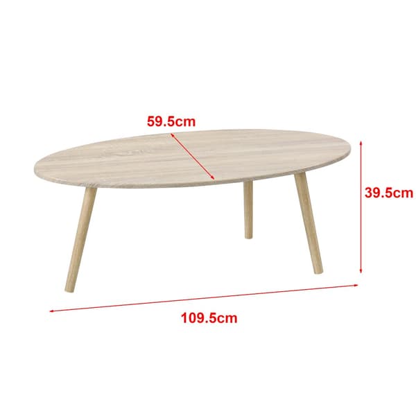 [en.casa]® Soffbord Viborg-109,5x59,5x39,5cm-solitt trä-MDF-PVC-beläggning-ekfärg-träimitation