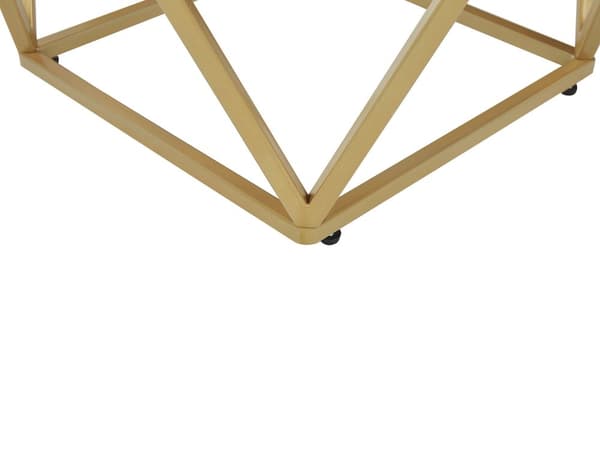 Sivupöytä musta MDF-levy kulta metalli 50 x 50 x 50 cm marmorikuvio neliö moderni glamour tyyli