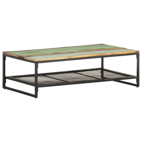 vidaXL sofabord 110x60x35 cm massivt genbrugstræ