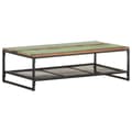 Miniatyrbillede 8 af 10: vidaXL sofabord 110x60x35 cm massivt genbrugstræ
