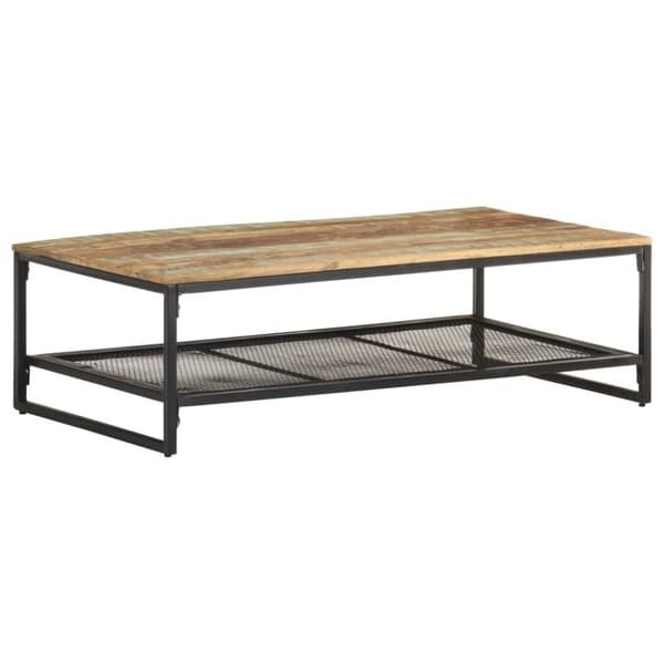 vidaXL sofabord 110x60x35 cm massivt genbrugstræ