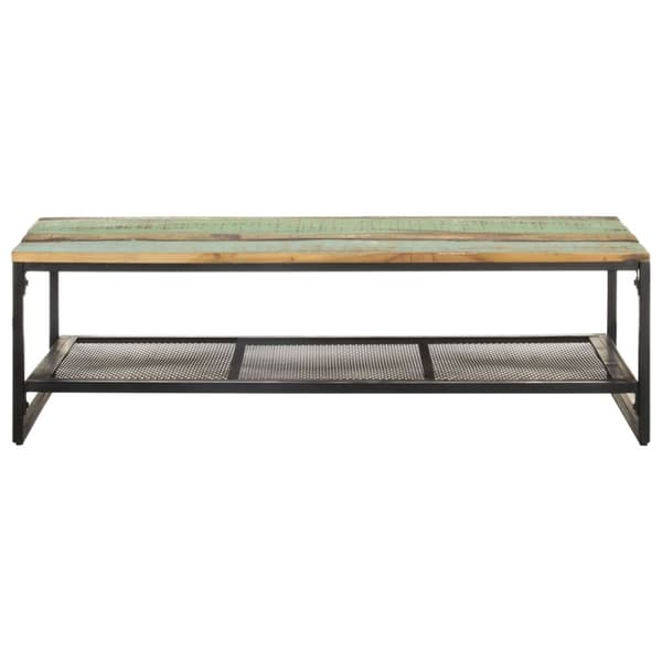vidaXL sofabord 110x60x35 cm massivt genbrugstræ
