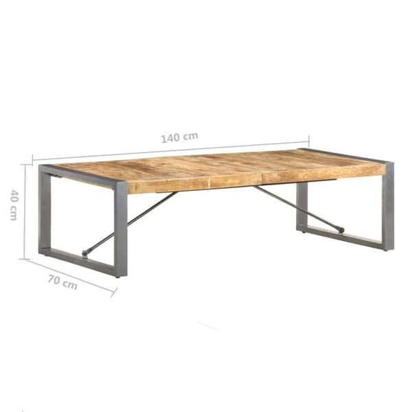 vidaXL sofabord 140x70x40 cm ru mangotræ