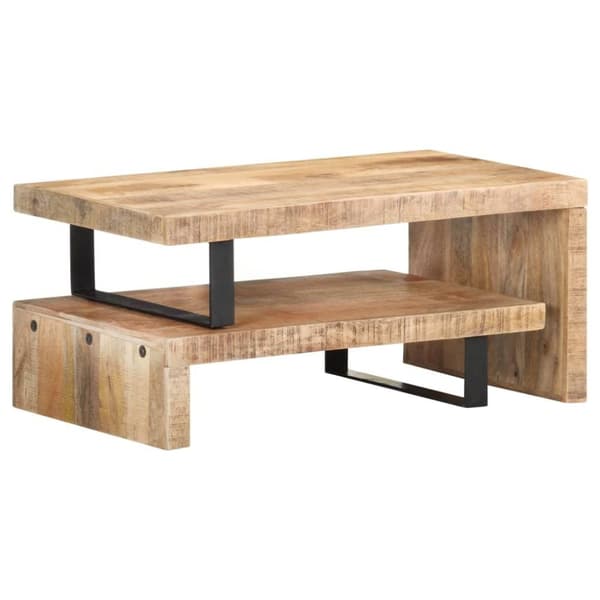 vidaXL Sofabordsett 2 stk heltre mango change2