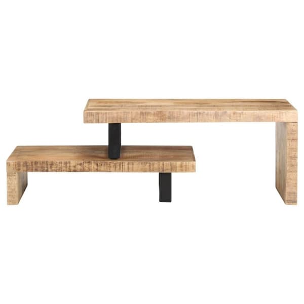 vidaXL Sofabordsett 2 stk heltre mango change2