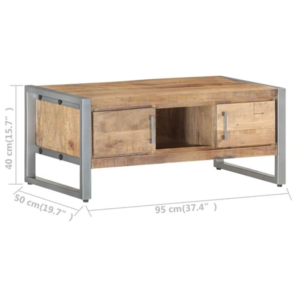vidaXL sofabord 95x50x40 cm ru mangotræ