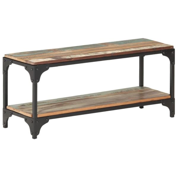 vidaXL sofabord 90x30x40 cm massivt genbrugstræ
