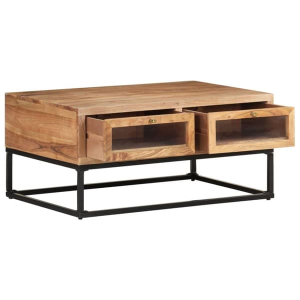 vidaXL sofabord 90x60x40 cm massivt akacietræ