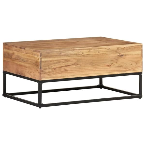 vidaXL sofabord 90x60x40 cm massivt akacietræ