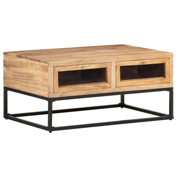 vidaXL sofabord 90x60x40 cm massivt akacietræ