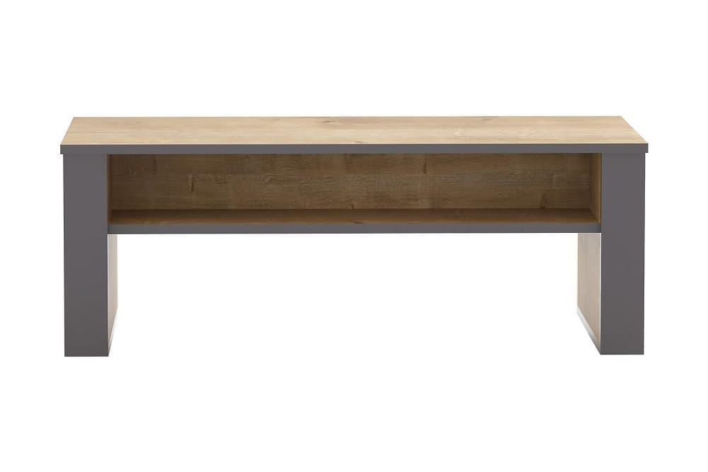 STENHESTRA Soffbord 110 cm med Förvaring Hylla Brun/Grå
