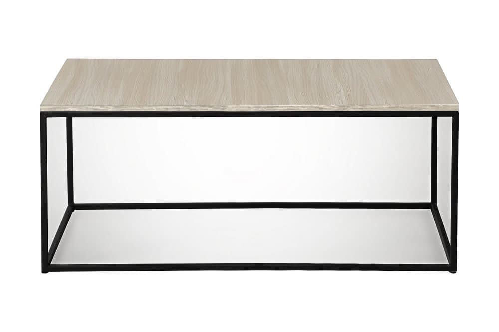 ALSBO Soffbord 95 cm Ljusbrun/Svart