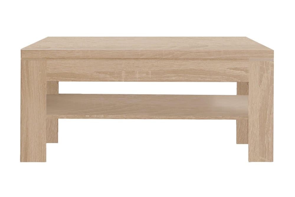 ECKLANDS Soffbord 120 cm med Förvaring Hylla Natur