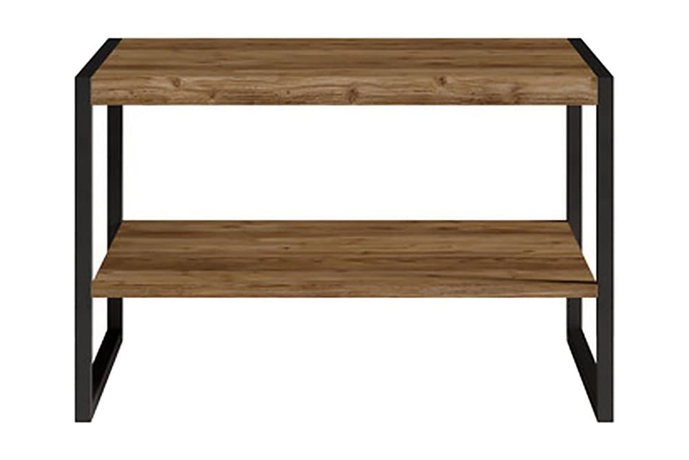 HUMSILD Soffbord 65 cm med Förvaring Hylla Natur/Svart