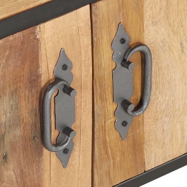 vidaXL sofabord 90x50x39 cm massivt genbrugstræ