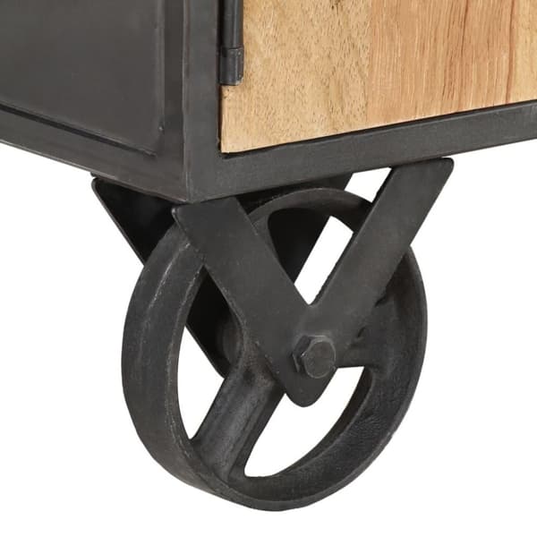 vidaXL sofabord 90x50x39 cm massivt genbrugstræ