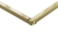 Miniatyrbillede 7 af 8: Sidebord Hvid med Guld MDF Jern 30 x 30 cm Metalben Firkantet Top Moderne Glam Stue