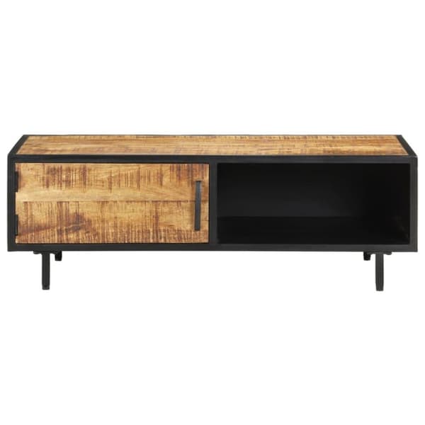 vidaXL Soffbord 105x50x35 cm grovt mangoträ