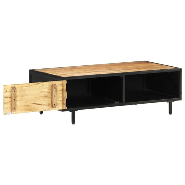 vidaXL Soffbord 105x50x35 cm grovt mangoträ