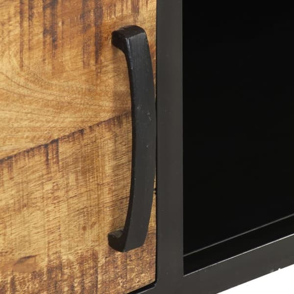 vidaXL Soffbord 105x50x35 cm grovt mangoträ