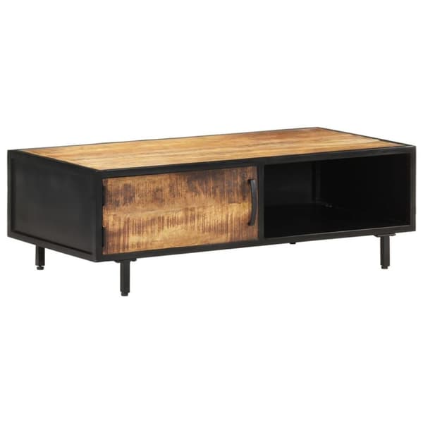 vidaXL Soffbord 105x50x35 cm grovt mangoträ