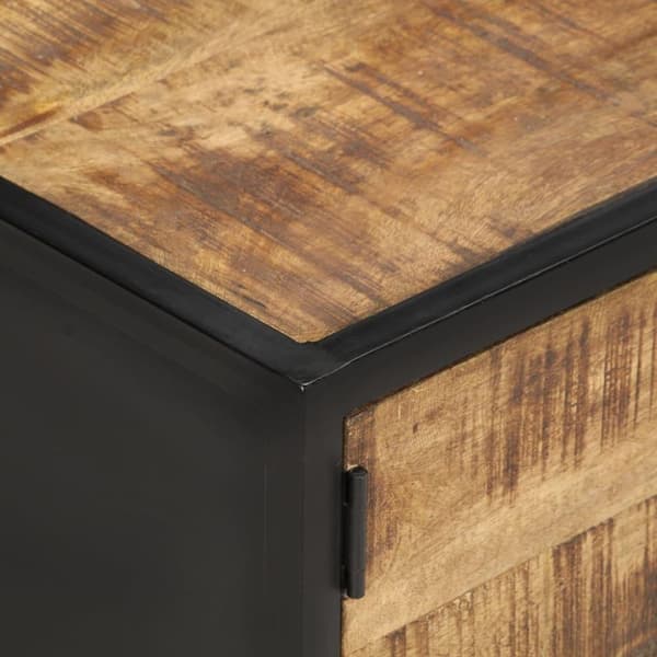 vidaXL Soffbord 105x50x35 cm grovt mangoträ