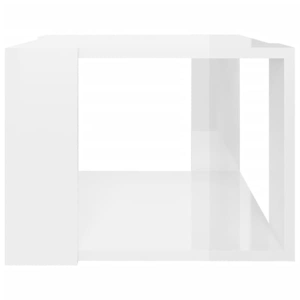 vidaXL Salongbord høyglans hvit 40x40x30 cm konstruert tre