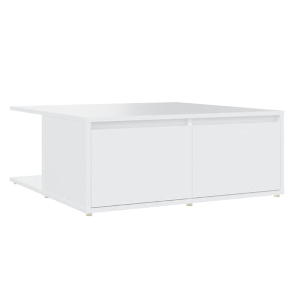 vidaXL Sohvapöytä valkoinen 80x80x31 cm lastulevy