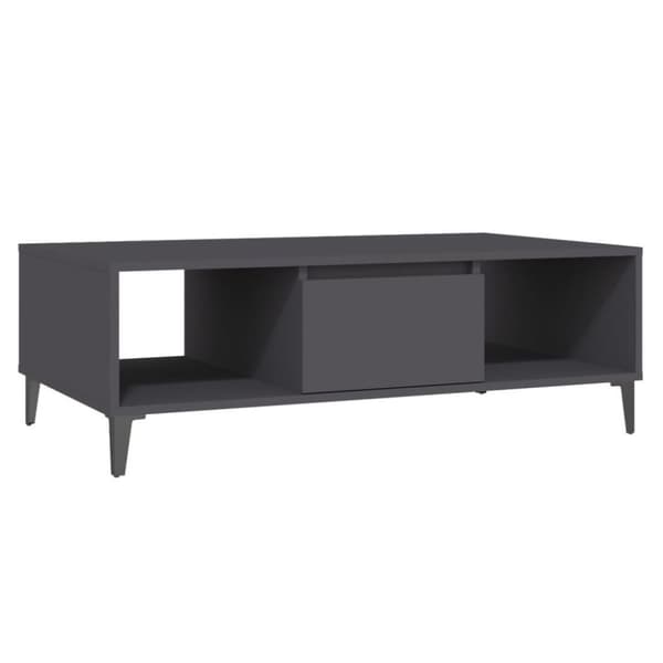 vidaXL Salongbord grå 103,5x60x35 cm konstruert tre