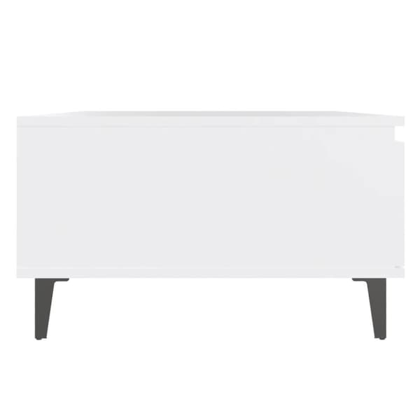 vidaXL Salongbord hvit 90x60x35 cm sponplate