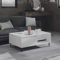 Miniatyrbilde 1 av 8: vidaXL Salongbord hvit 90x60x35 cm sponplate