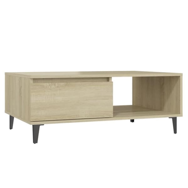 vidaXL sofabord 90x60x35 cm spånplade sonoma-eg