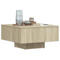 Miniatyrbillede 6 af 10: vidaXL sofabord 60x60x31,5 cm spånplade sonoma-eg