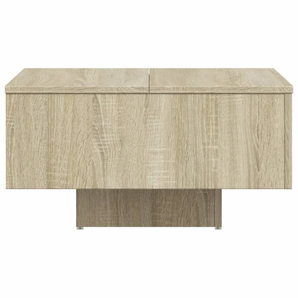 vidaXL sofabord 60x60x31,5 cm spånplade sonoma-eg