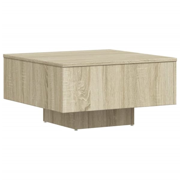 vidaXL sofabord 60x60x31,5 cm spånplade sonoma-eg
