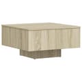Miniatyrbillede 2 af 10: vidaXL sofabord 60x60x31,5 cm spånplade sonoma-eg