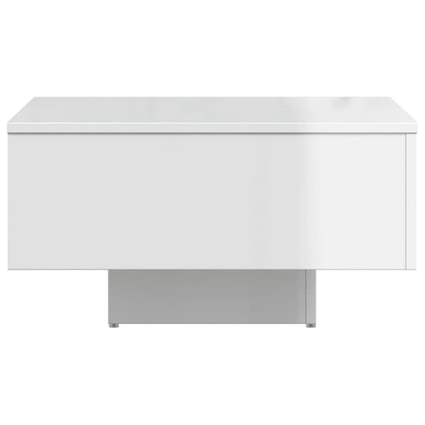vidaXL sofabord 60x60x31,5 cm spånplade hvid højglans