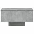 Miniatyrbilde 5 av 9: vidaXL Salongbord betonggrå 60x60x31,5 cm konstruert tre